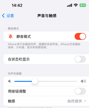 南充苹果15Pro维修网点分享iPhone15Pro系列机型中隐藏静音图标 